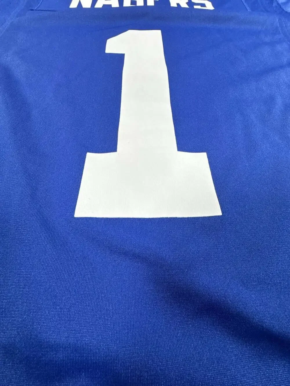 Nike Malik Nabers New York Giants #1 Royal Blue Football Jersey Medium NWT